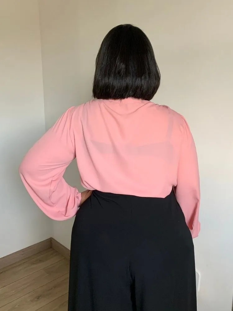 Blusa gola laço TNM Collection Rosê