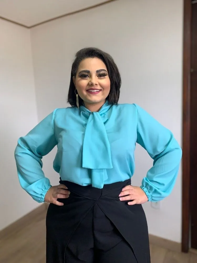 Blusa Gola Laço TNM Collection Tiffany 
