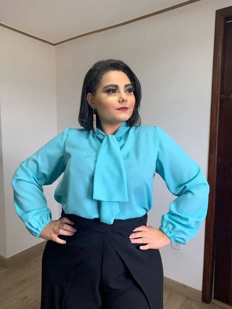 Blusa Gola Laço TNM Collection Tiffany 