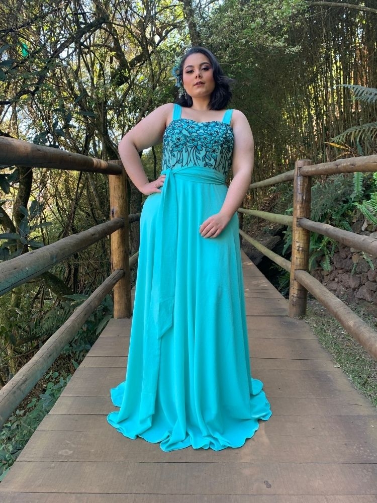 Vestido Simples Madri Tiffany