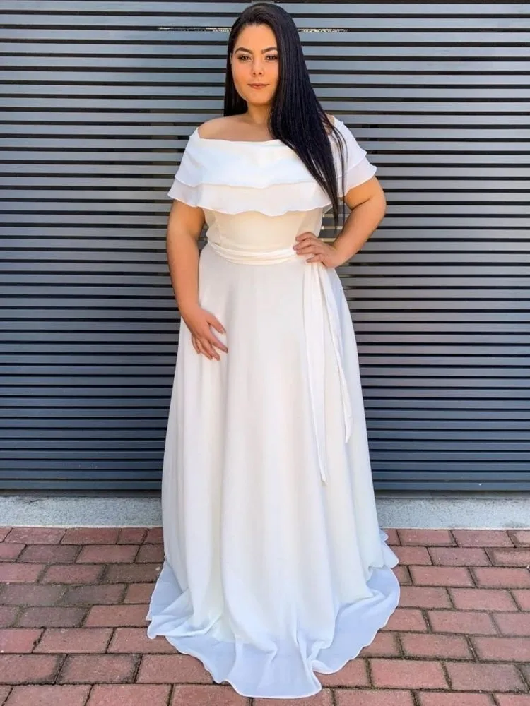 Vestido De Noiva Simples Off White Honeymoon