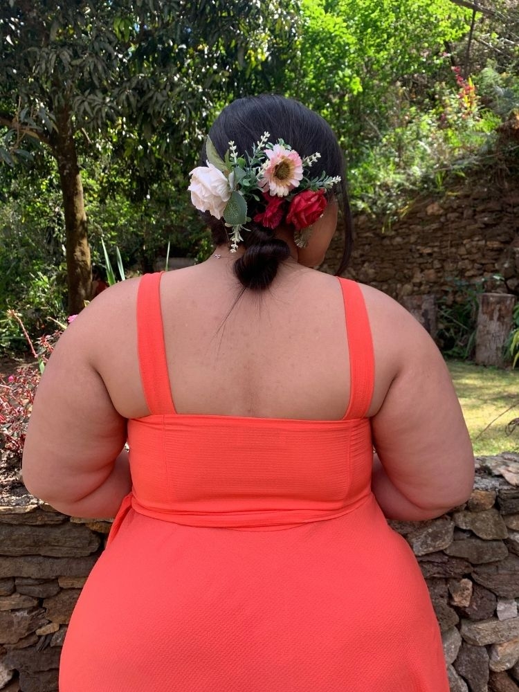 Vestido Simples Madri Coral