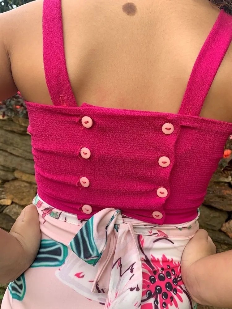 Cropped Modelo Naninha Infantil Rosa Pink