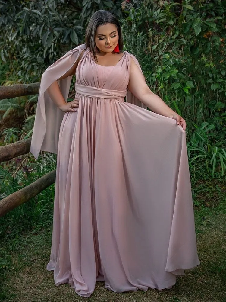 Vestido de Madrinha de Casamento Modelo Grace Nude