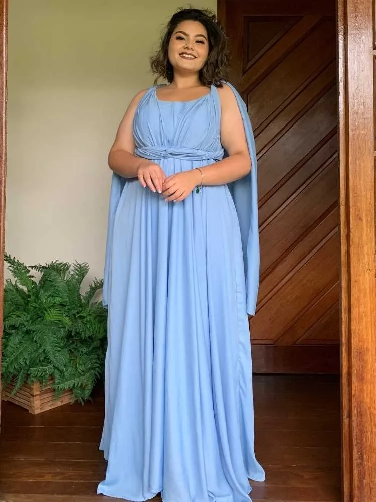 Vestido de Madrinha de Casamento Azul Serenity Grace