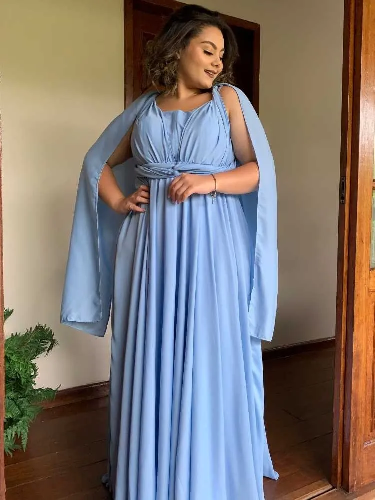 Vestido de Madrinha de Casamento Azul Serenity Grace