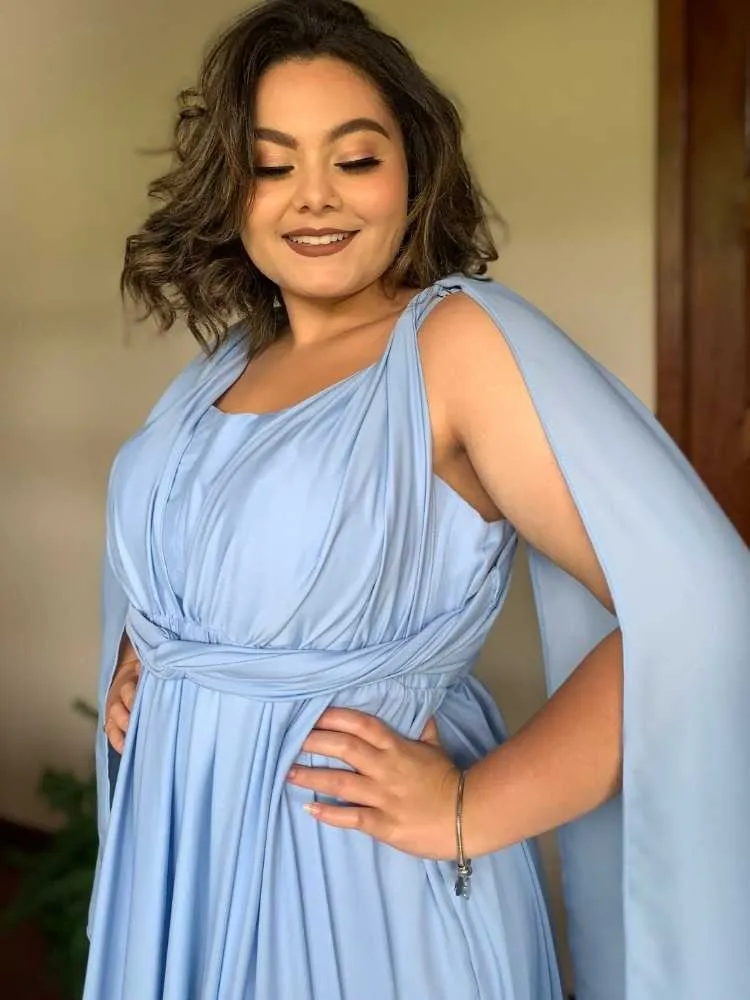 Vestido de Madrinha de Casamento Azul Serenity Grace