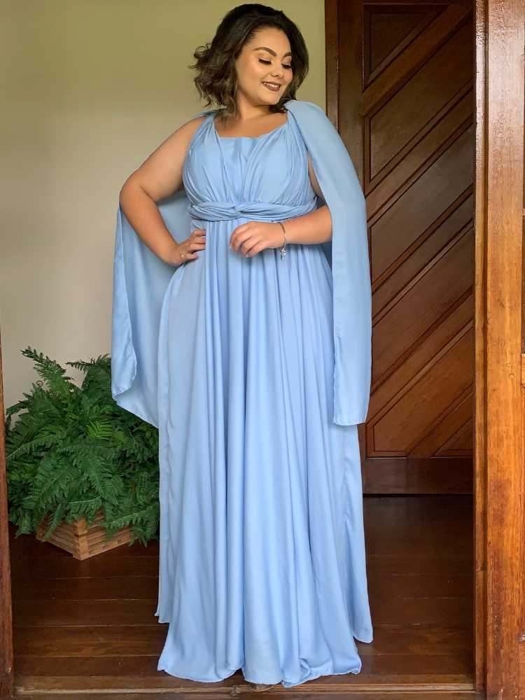 Vestido de Madrinha de Casamento Azul Serenity Grace