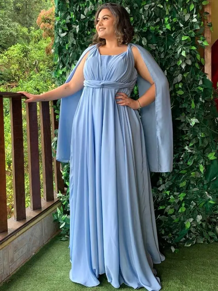 Vestido de Madrinha de Casamento Azul Serenity Grace