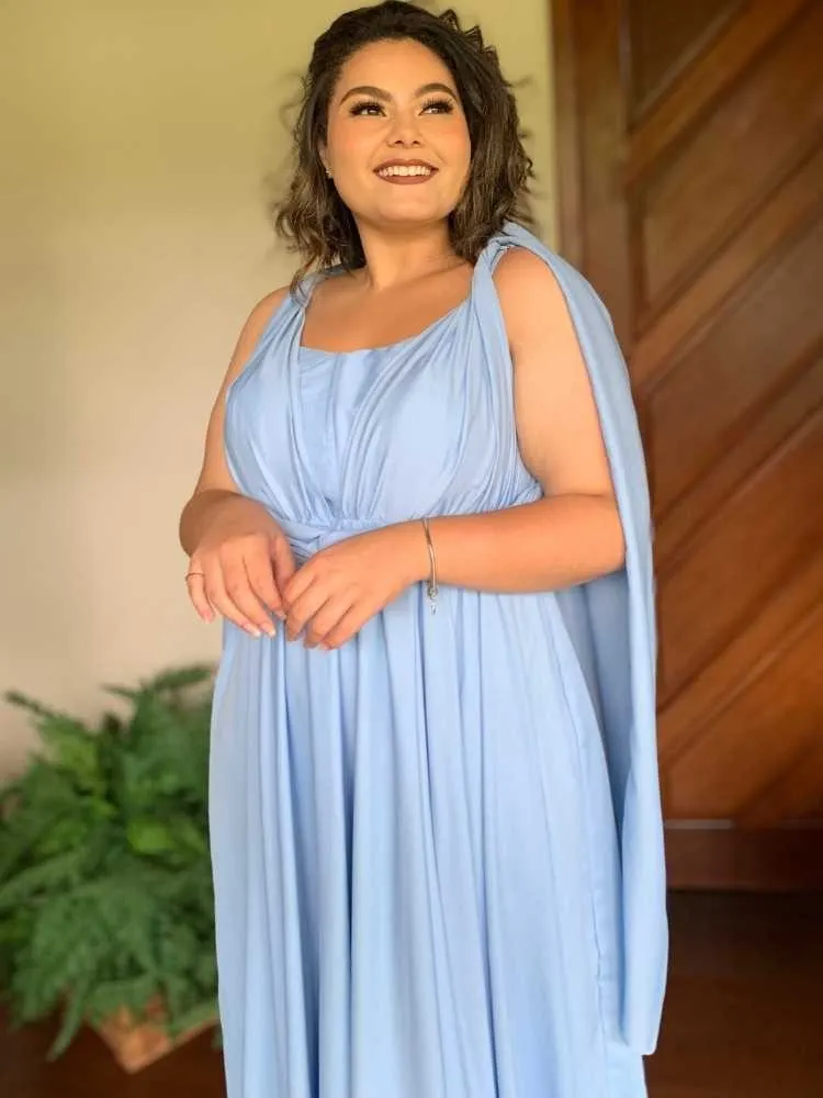 Vestido de Madrinha de Casamento Azul Serenity Grace