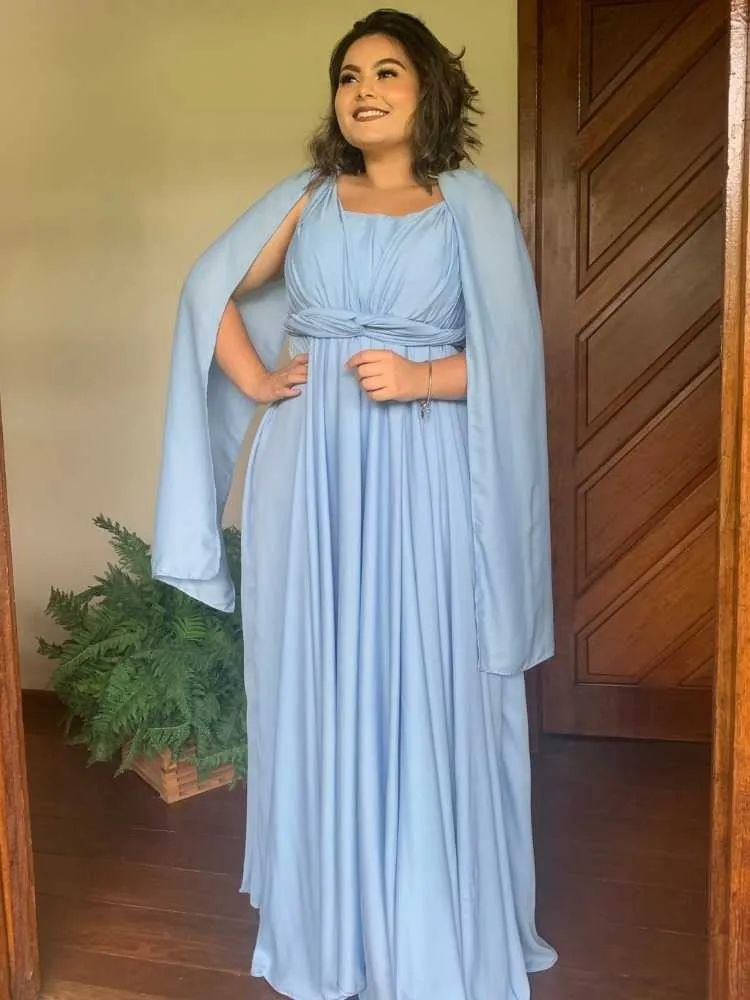 Vestido de Madrinha de Casamento Azul Serenity Grace