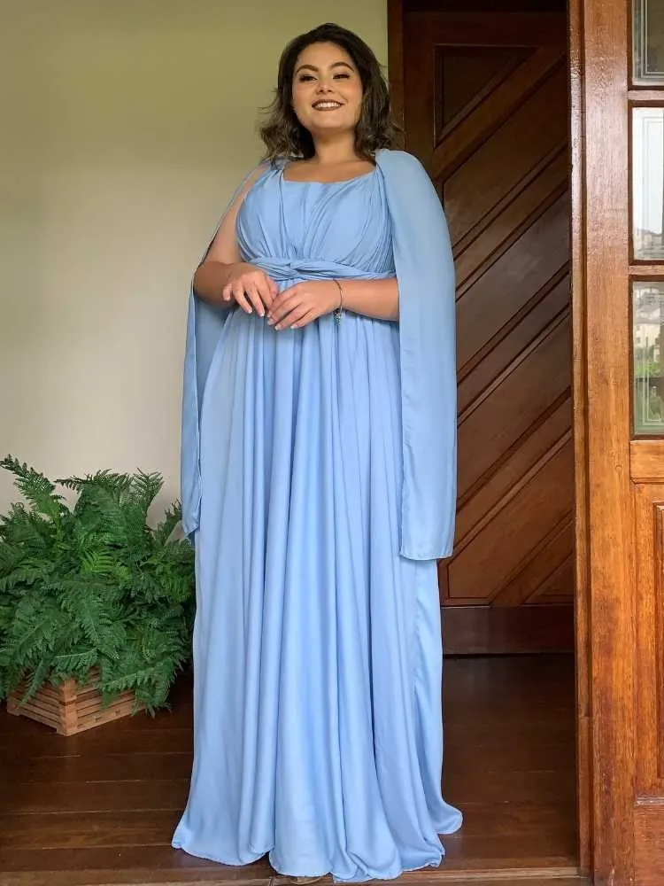 Vestido de Madrinha de Casamento Azul Serenity Grace