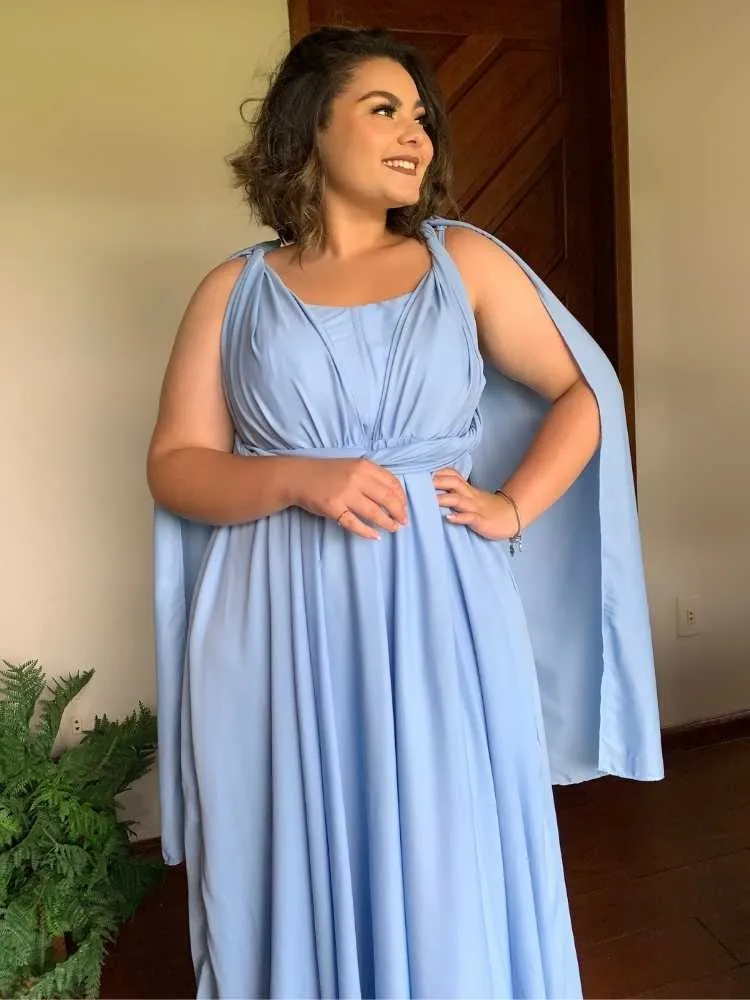 Vestido de Madrinha de Casamento Azul Serenity Grace