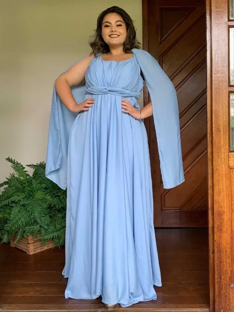 Vestido de Madrinha de Casamento Azul Serenity Grace