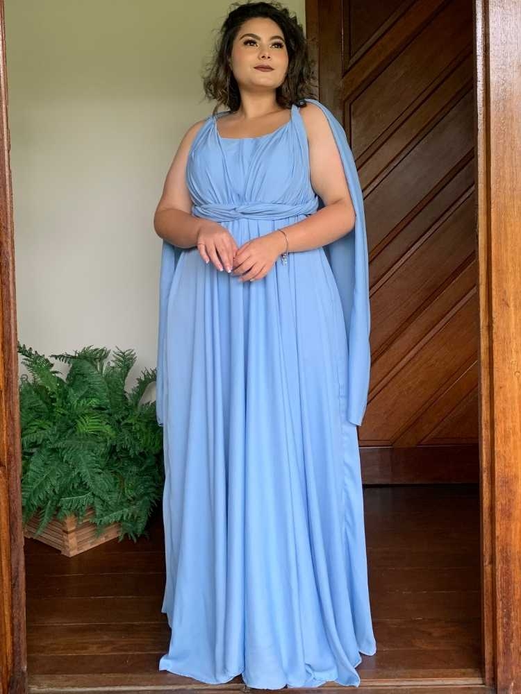 Vestido de Madrinha de Casamento Azul Serenity Grace