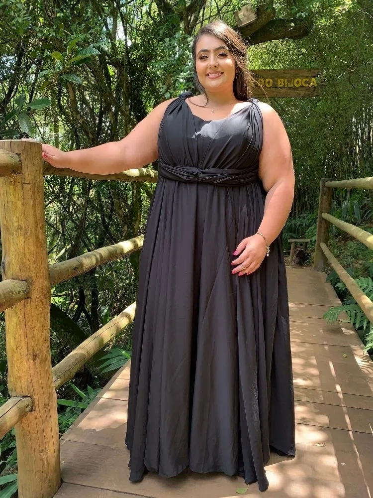 Vestido de Madrinha de Casamento Preto Grace