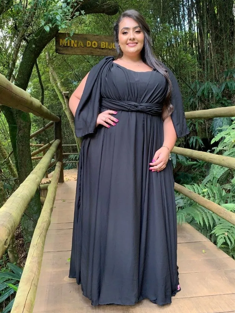 Vestido de Madrinha de Casamento Preto Grace