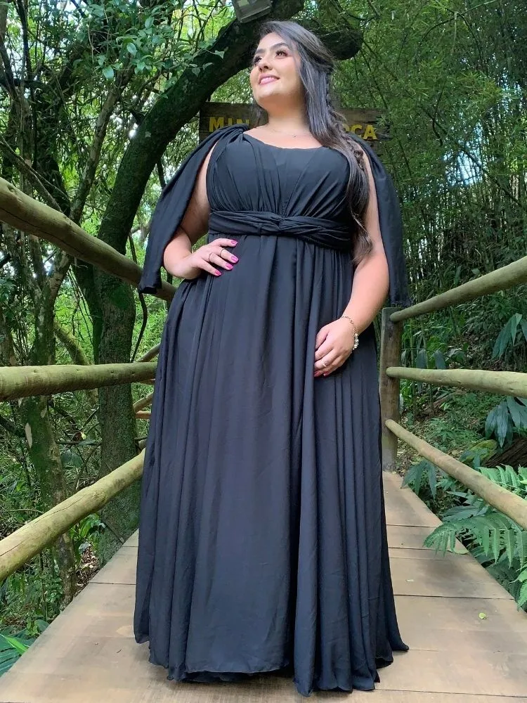 Vestido de Madrinha de Casamento Preto Grace