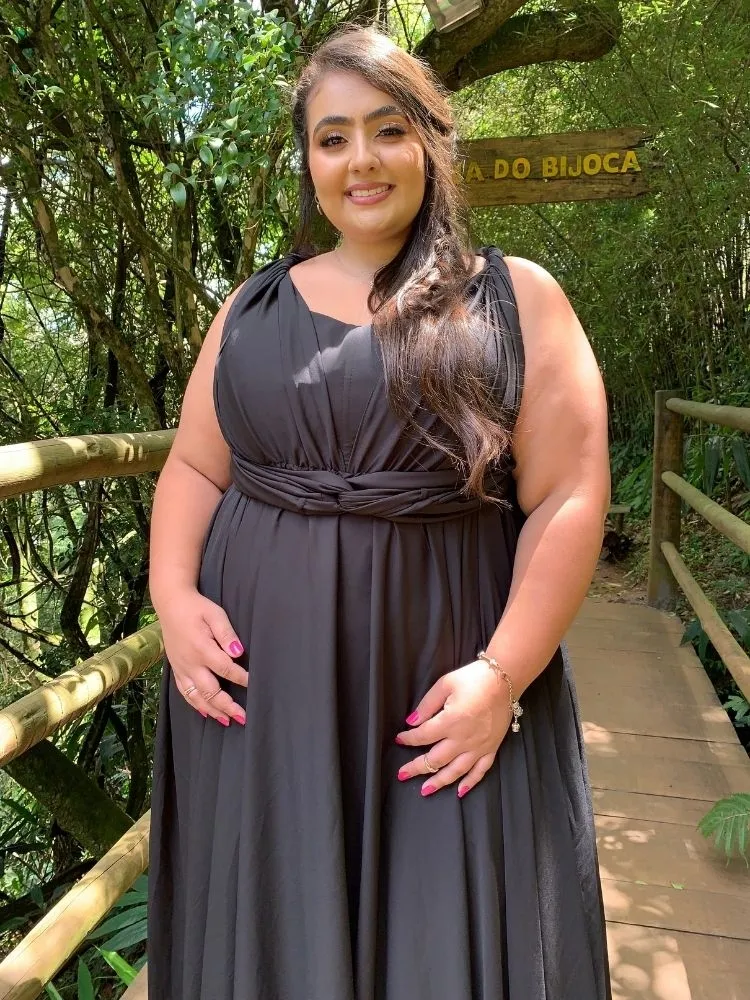Vestido de Madrinha de Casamento Preto Grace