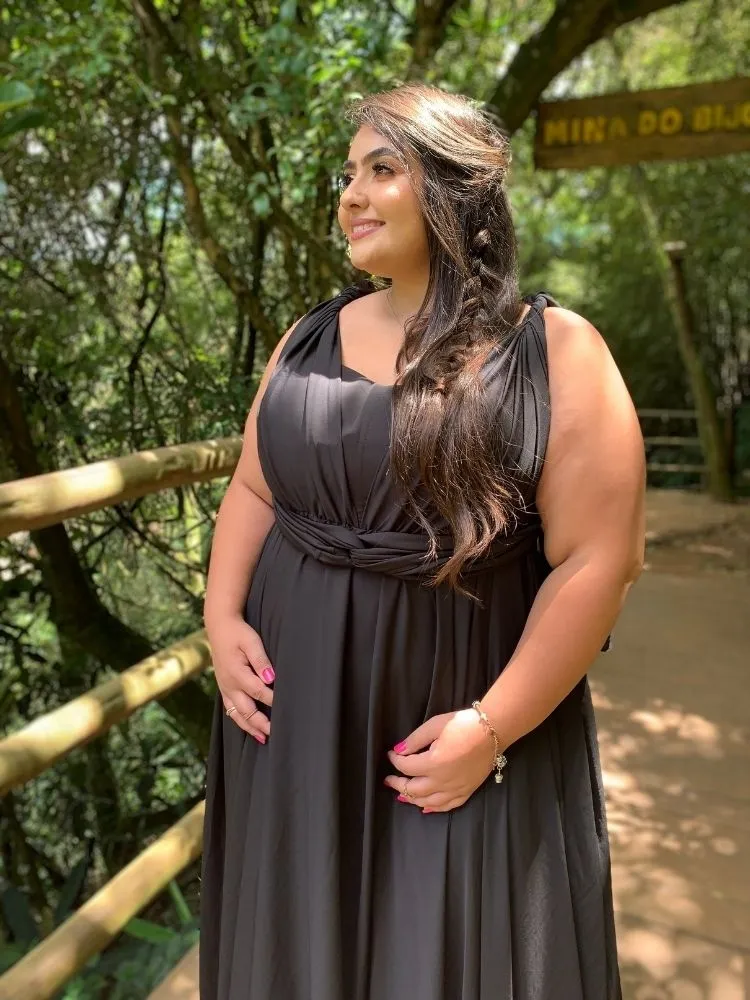 Vestido de Madrinha de Casamento Preto Grace