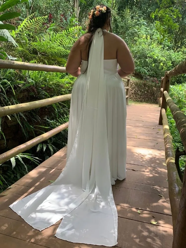 Vestido de Noiva Branco Off Grace