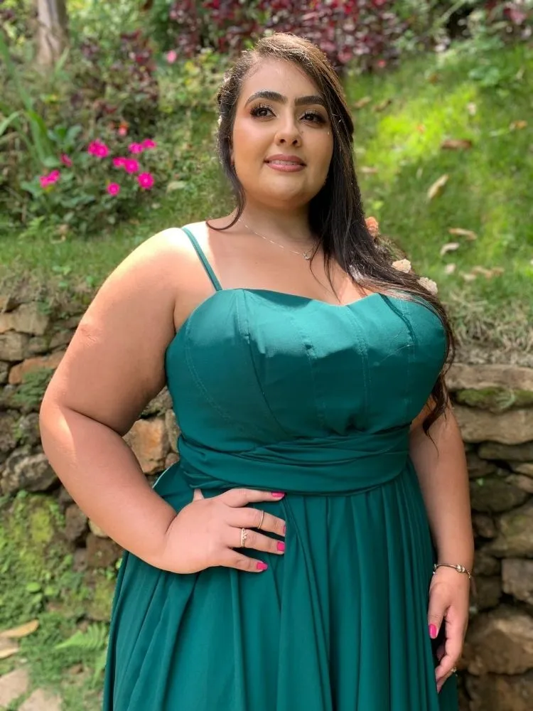 Vestido de Madrinha de Casamento Grace Verde Esmeralda