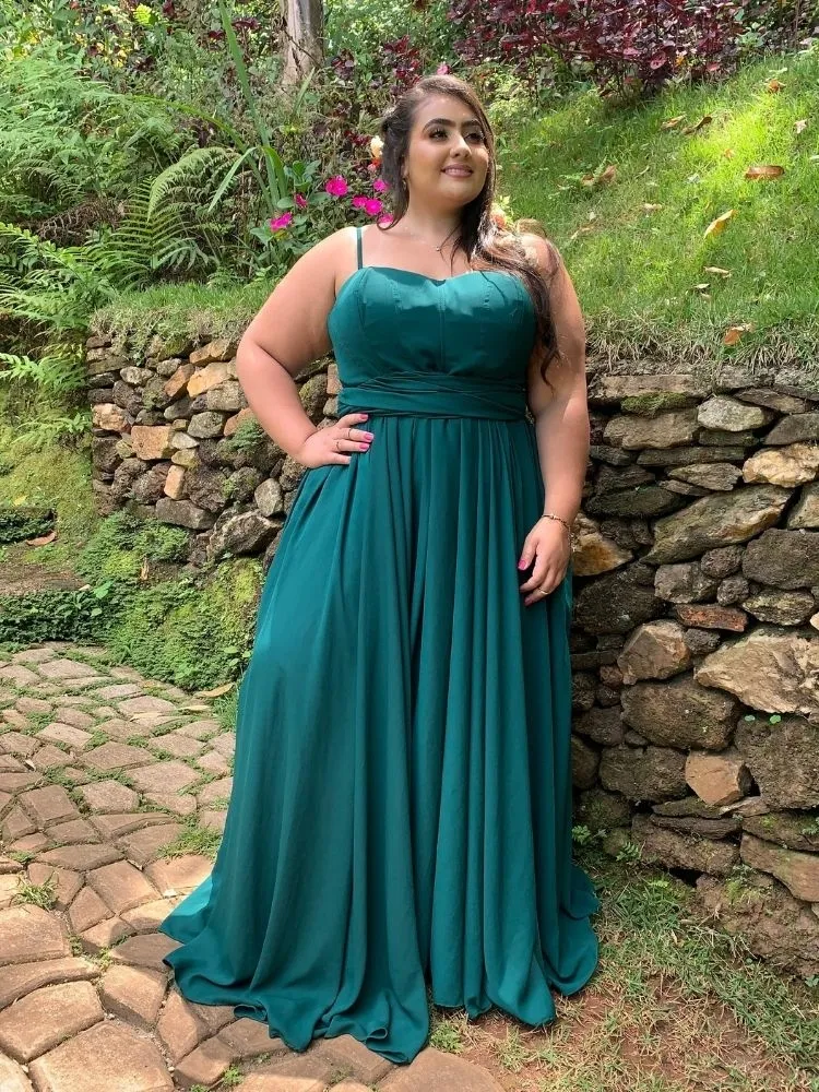 Vestido de Madrinha de Casamento Grace Verde Esmeralda