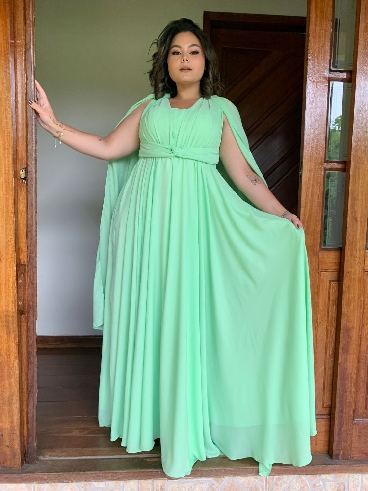 Vestido de Madrinha de Casamento Grace Verde Limão
