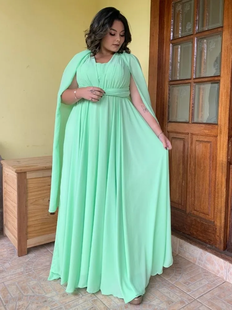 Vestido de Madrinha de Casamento Grace Verde Limão