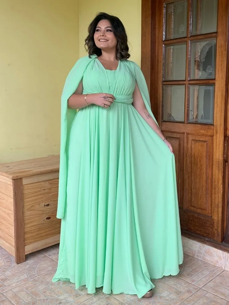 Vestido de Madrinha de Casamento Grace Verde Limão