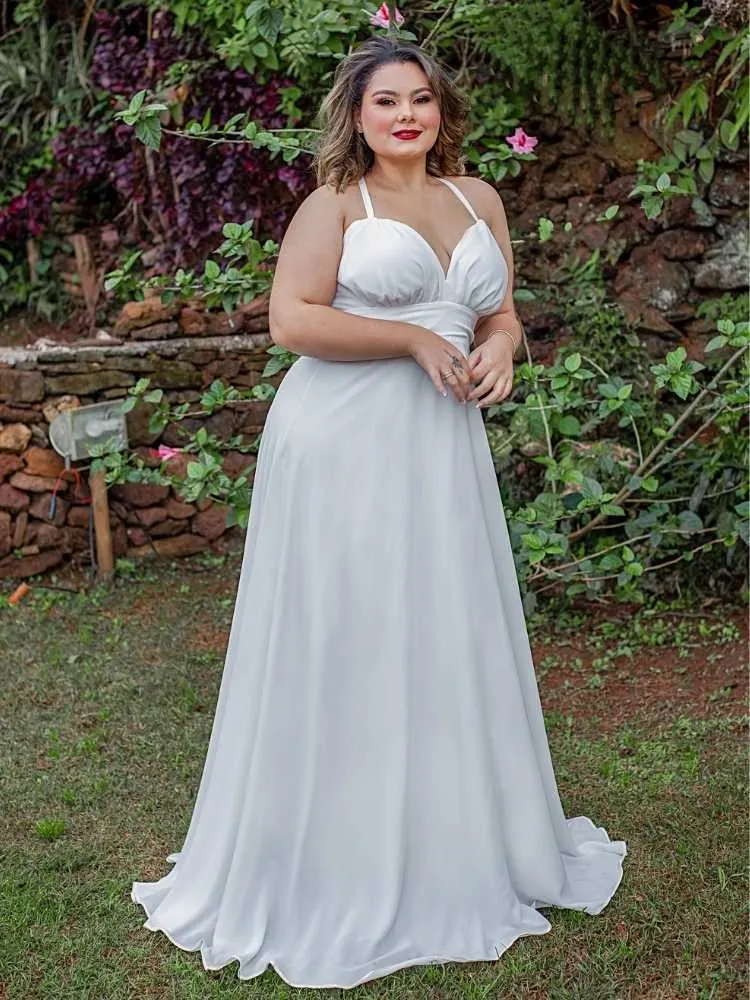 Vestido Longo de Noiva Mariane Off White