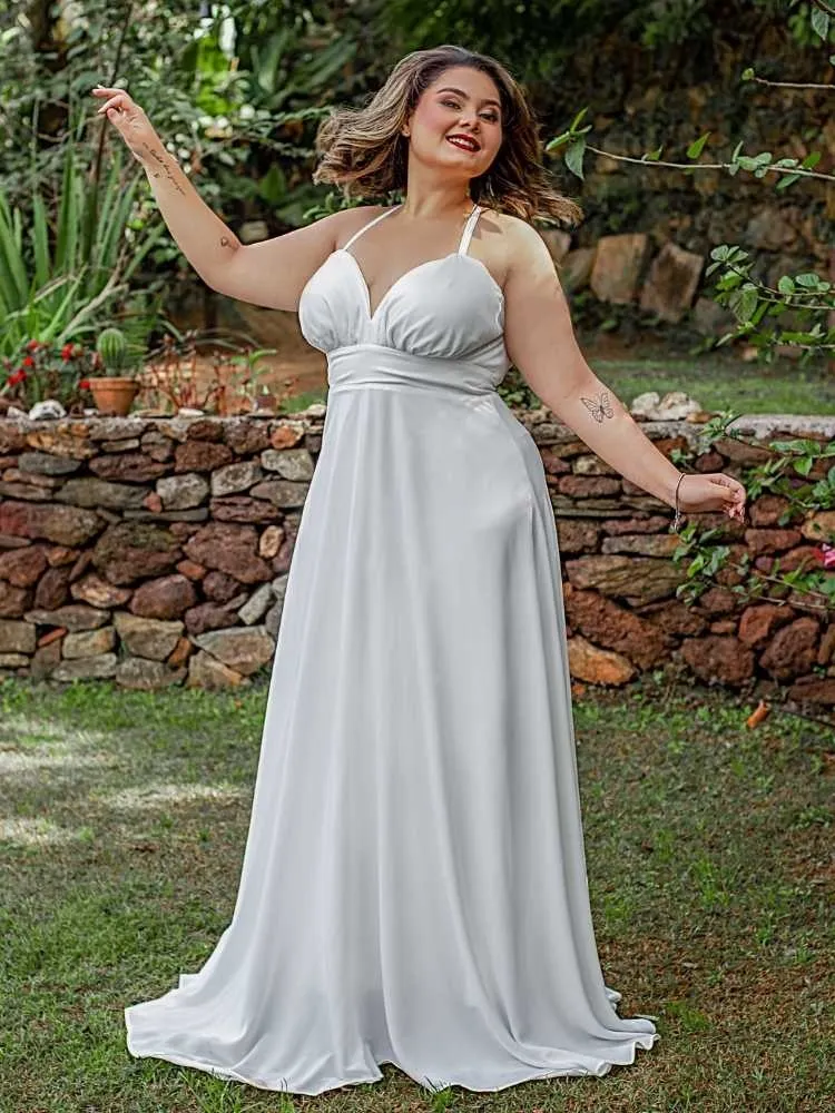 Vestido Longo de Noiva Mariane Off White