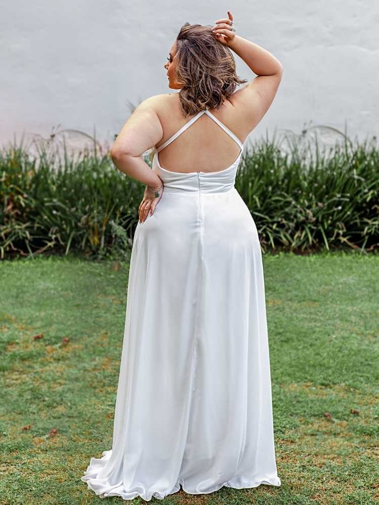 Vestido Longo de Noiva Mariane Branco