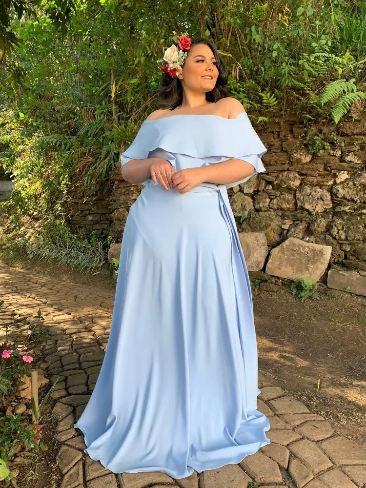 Vestido Madrinha de Casamento Azul Serenity Honeymoon