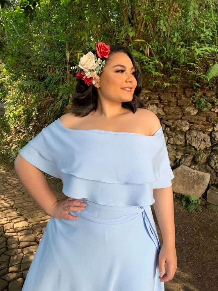 Vestido Madrinha de Casamento Azul Serenity Honeymoon