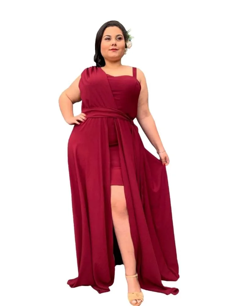 Vestido Madrinha Casamento Areta Marsala