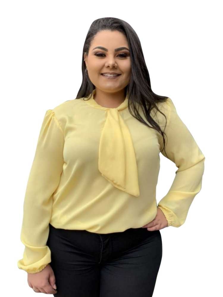 Blusa Gola Laço TNM Collection Amarelo