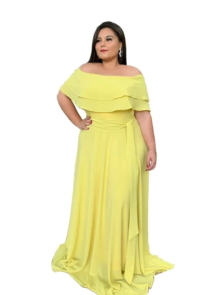 Vestido Madrinha de Casamento Amarelo Honeymoon