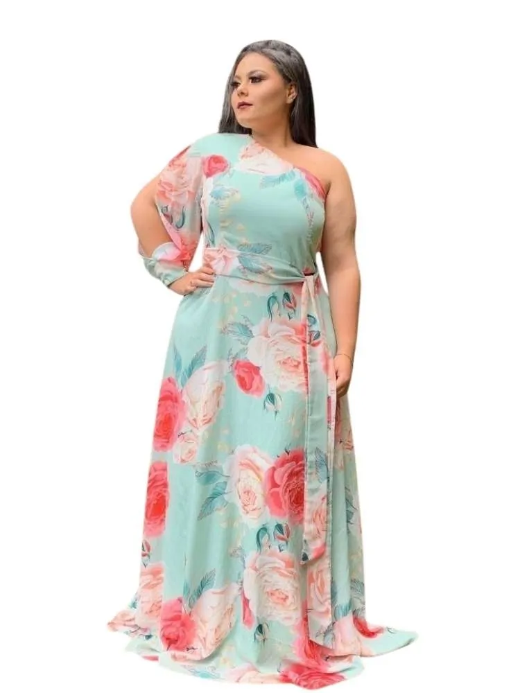 Vestido de Festa Estampado Nara