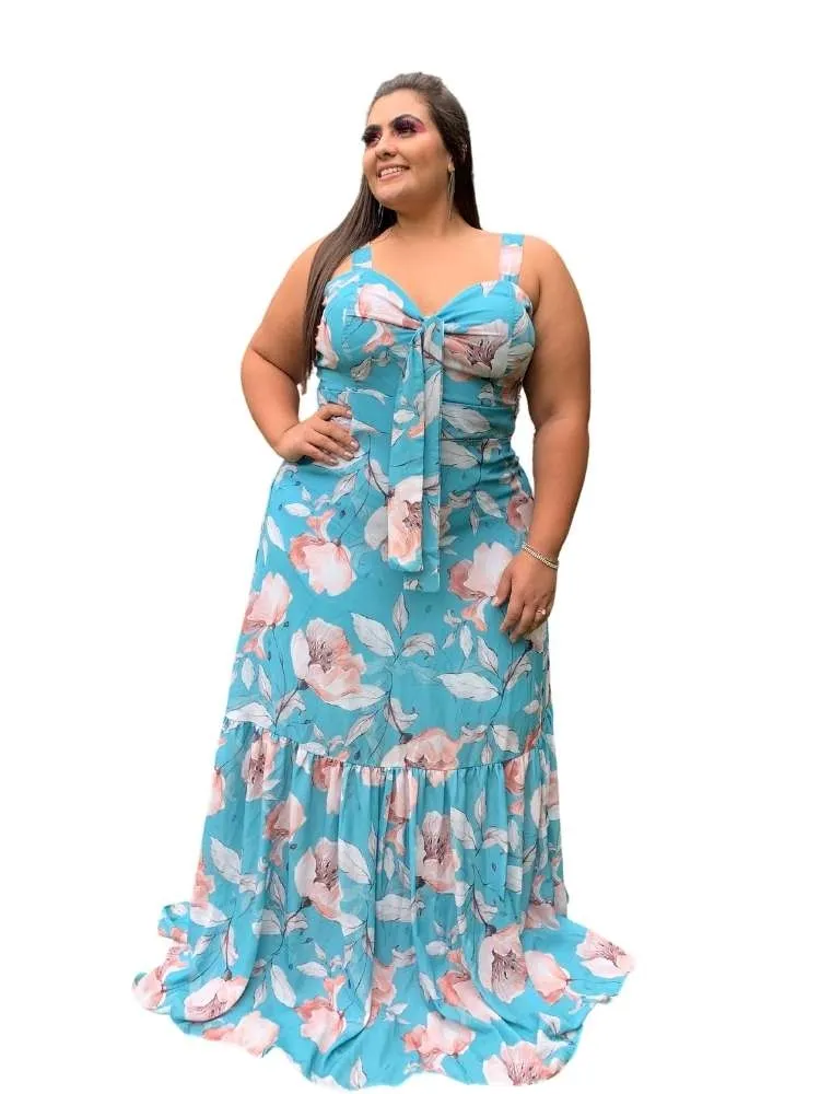 Vestido de Festa Estampado Naninha