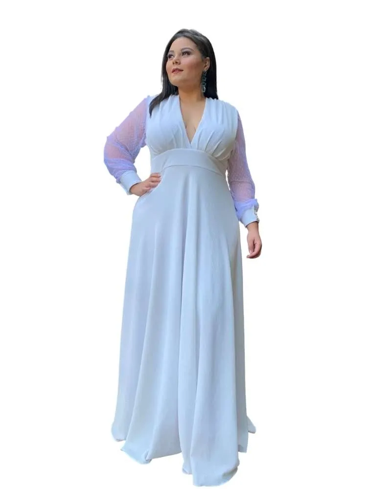 Vestido de Noiva Branco Caroline