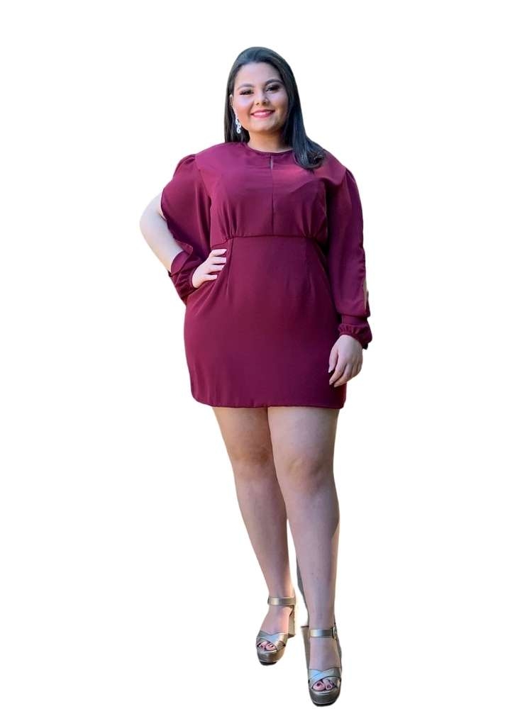 Vestido Curto Renata Marsala