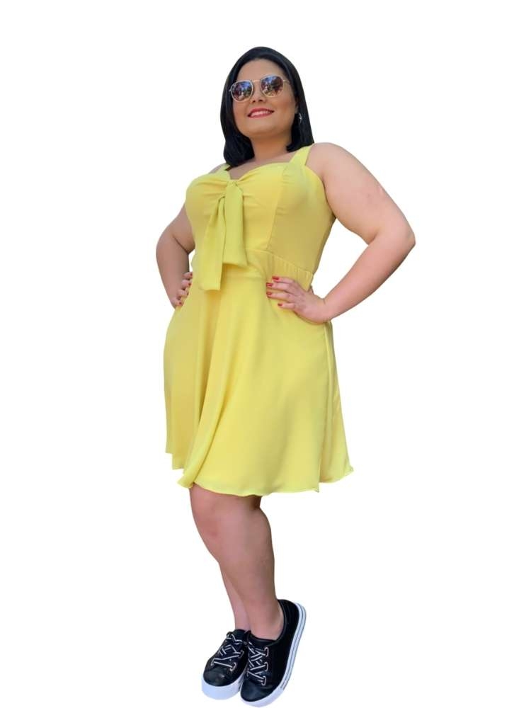 Vestido Curto Naninha Amarelo