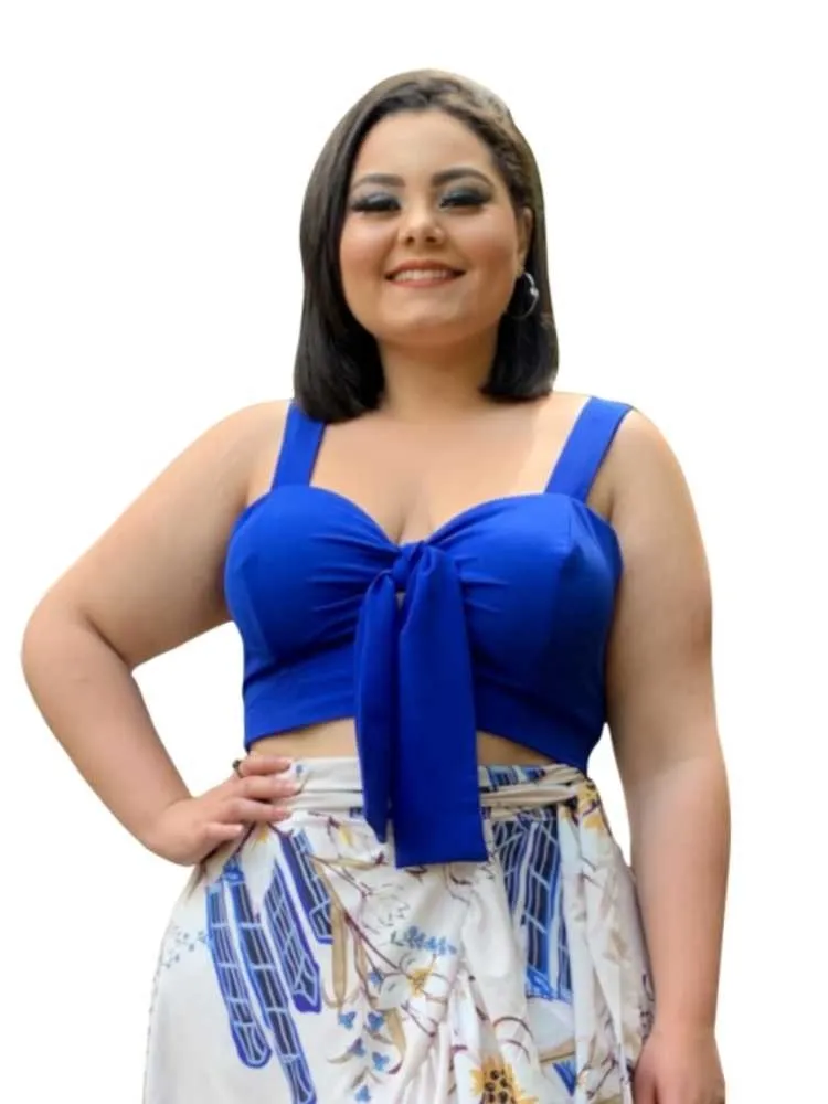 Cropped Azul Royal TNM Collection
