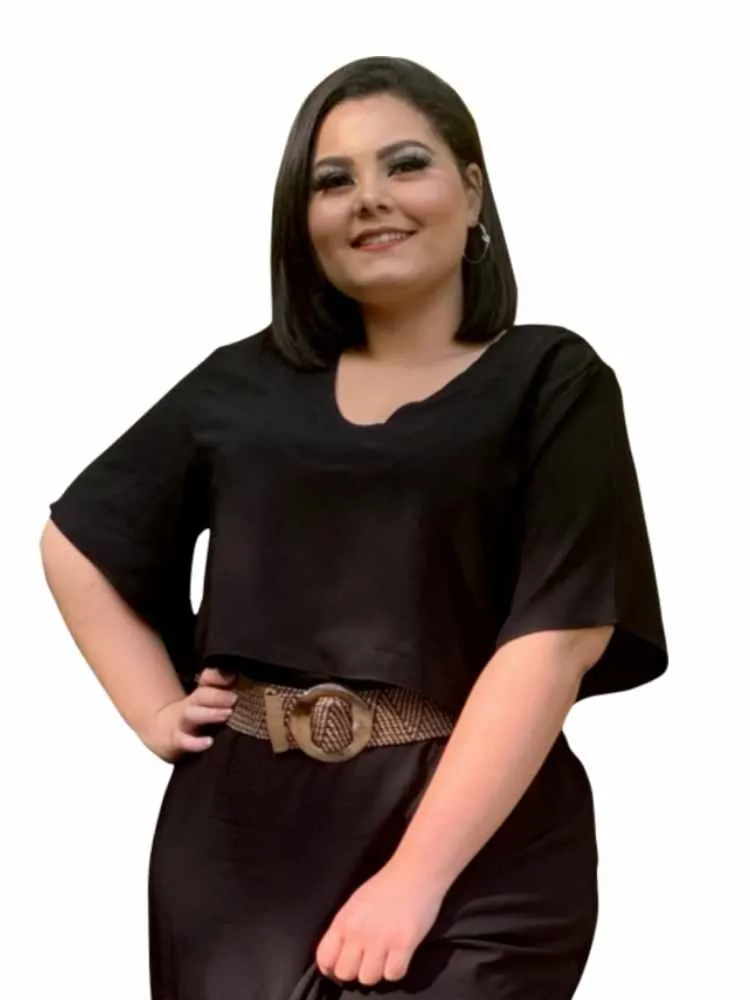 Cropped Soltinho Preto TNM Collection