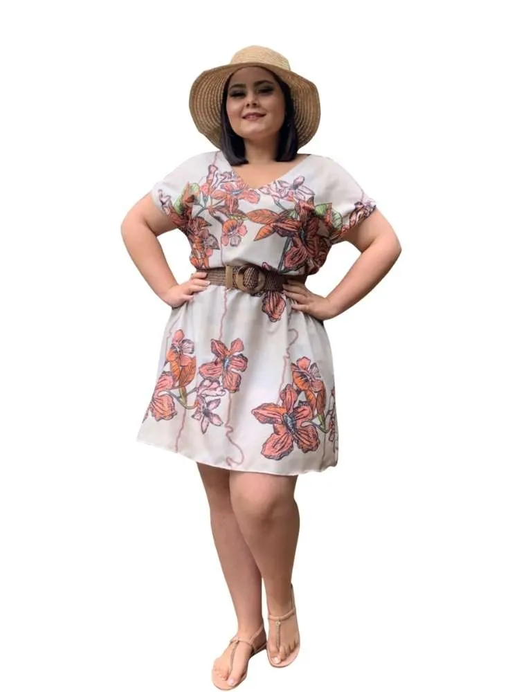 Vestido Curto Samira Estampa Itacolomi
