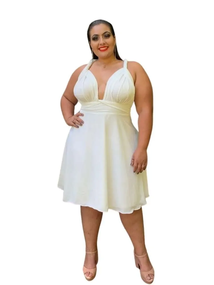 Vestido Curto Multiformas Anathan Branco Off