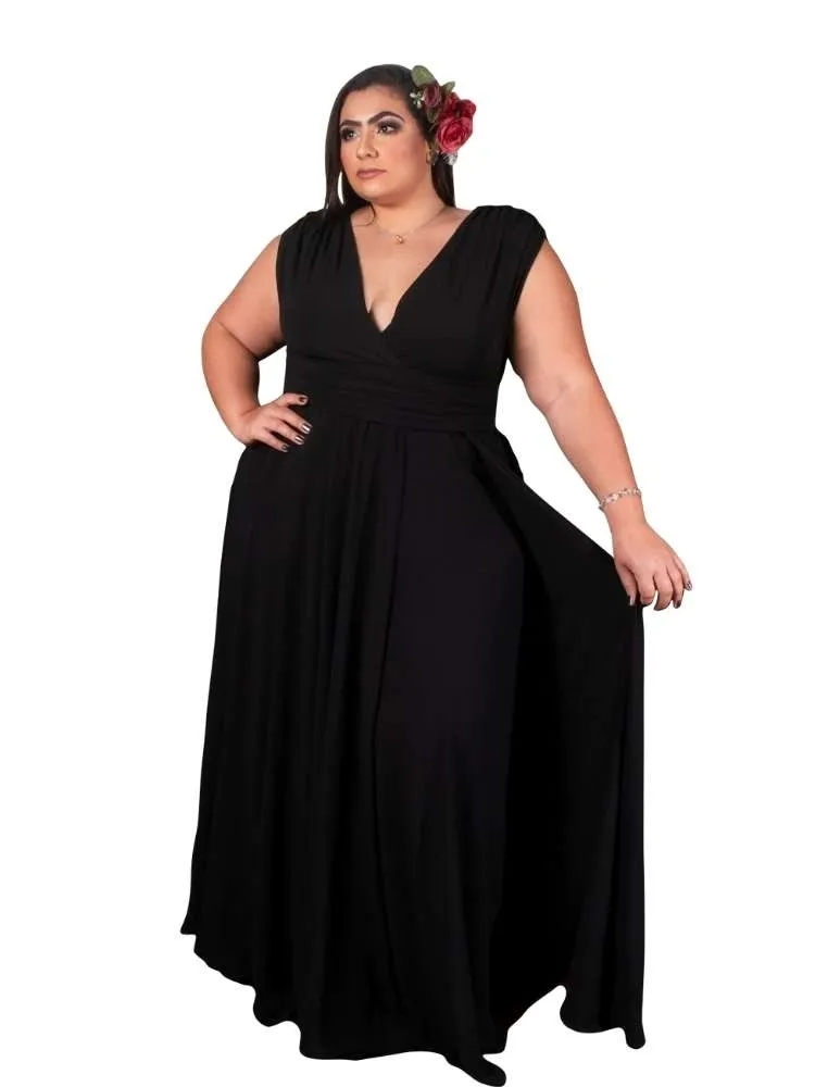 Vestido Madrinha Casamento Alice Fan Preto