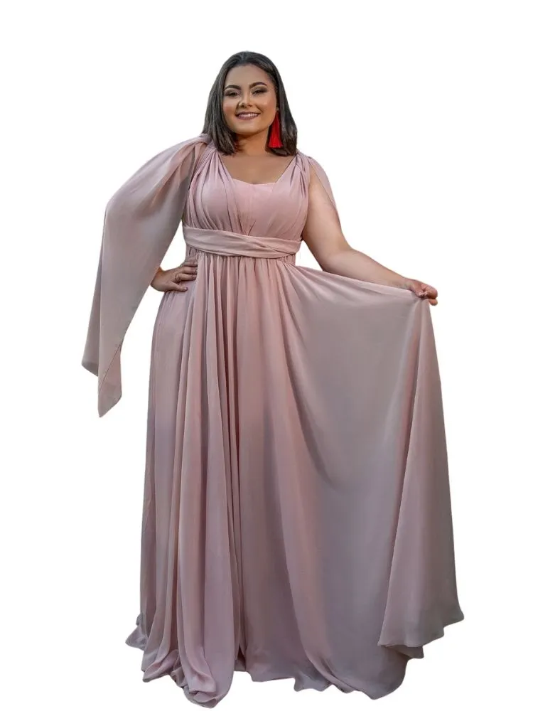 Vestido de Madrinha de Casamento Modelo Grace Nude