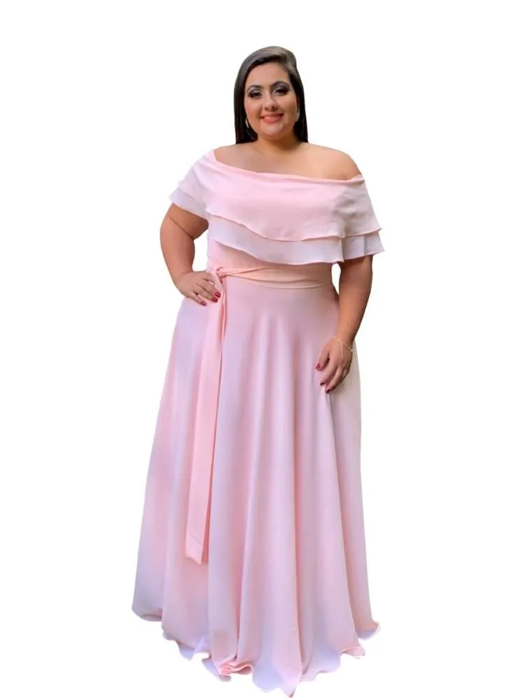 Vestido Madrinha de Casamento Honeymoon Rosa Chá